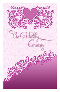 Wedding Program Cover Template 12B - Graphic 7